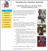 Thumbnail of Families for Children Zambia Homepage